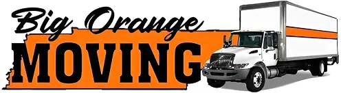 Big Orange Moving truck logo design.